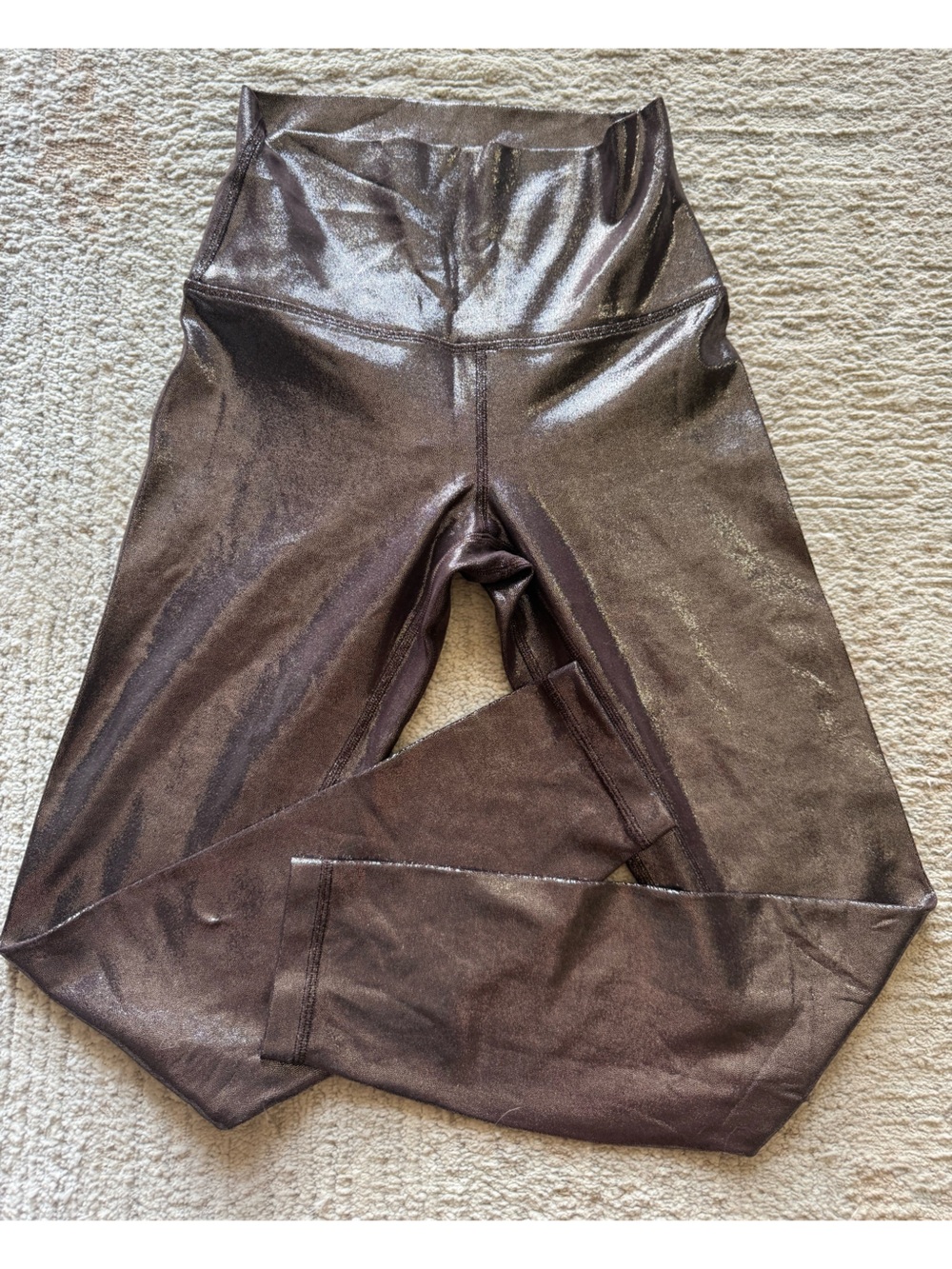lululemon athletica Metallic Brown High-Rise Leggings size 2